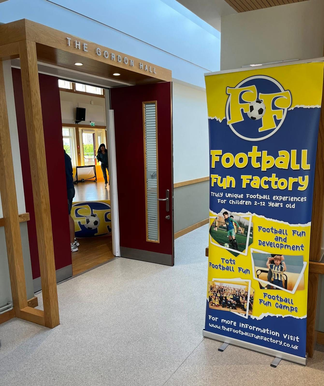 Football Fun Factory at the Gordon Hall entrance